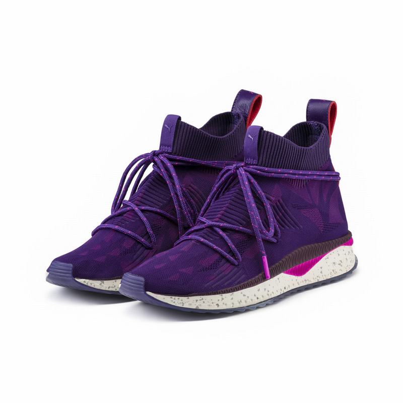 Basket Puma X Naturel Tsugi Evoknit Sock Homme Violette/Violette Soldes 180SRQZV